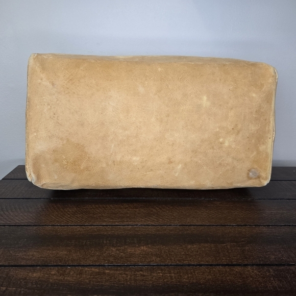 Vintage Carriel Yidi Leather Zipper Camera Doctor Duffel Bag Light Brown - Picture 5 of 16